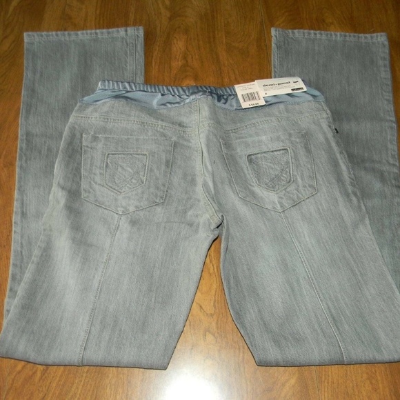 Prevoir Size 8 Demi Panel Gray Jeans NWT - Picture 4 of 5